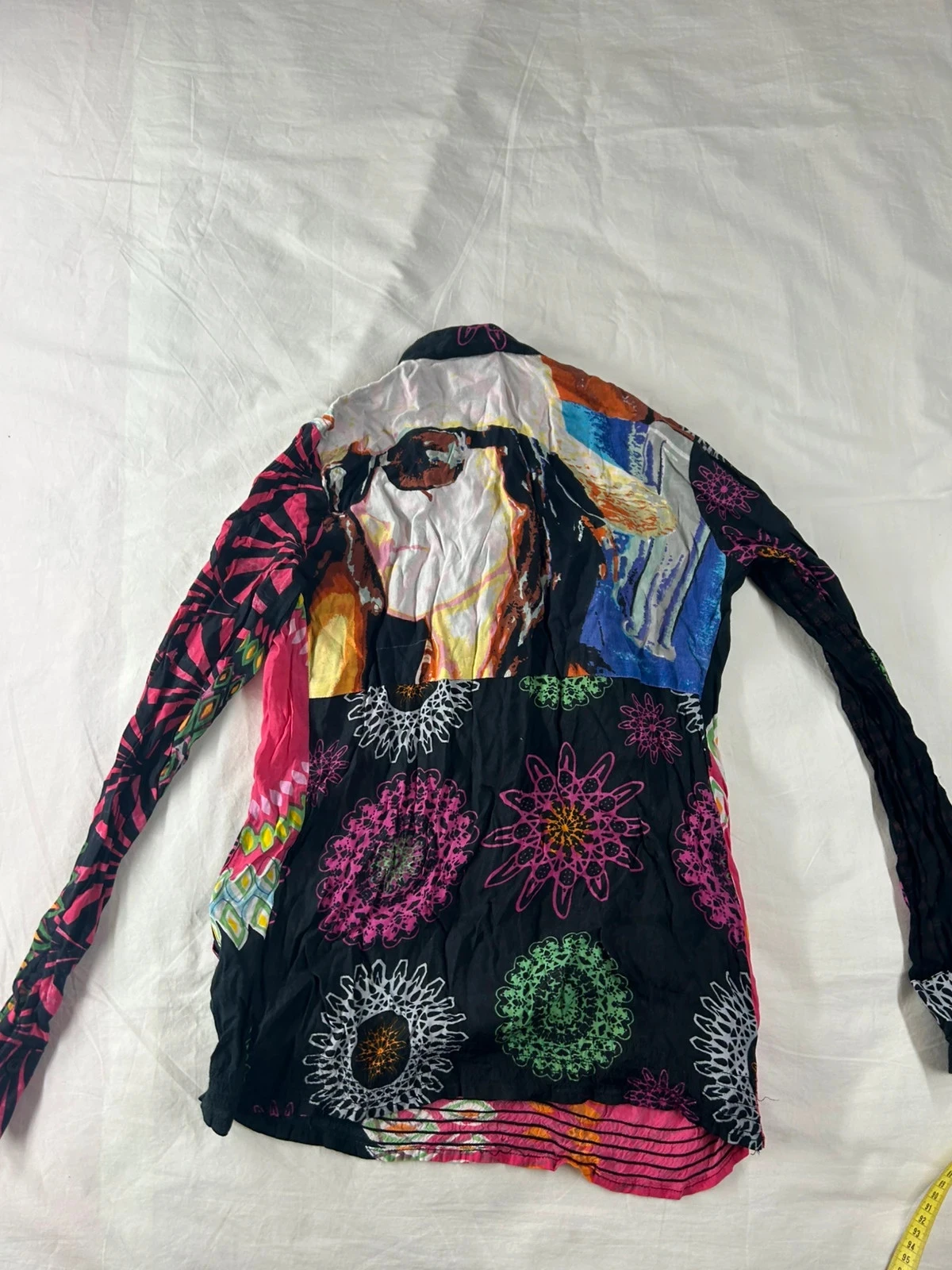 Desigual blouse met lange mouwen en multicolor vintage patroon – photo 14